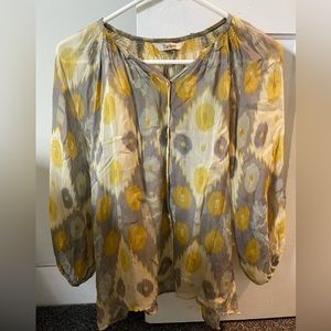 100% silk Tucker blouse